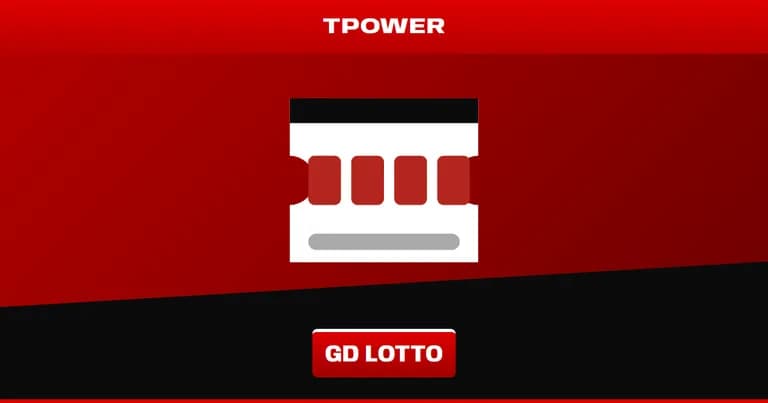 Grafik TPOWER: tiket 4D dalam warna merah tua Grand Dragon Lotto