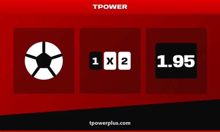 Grafik TPOWER: bola sepak, jubin 1X2 dan harga perpuluhan 1.95