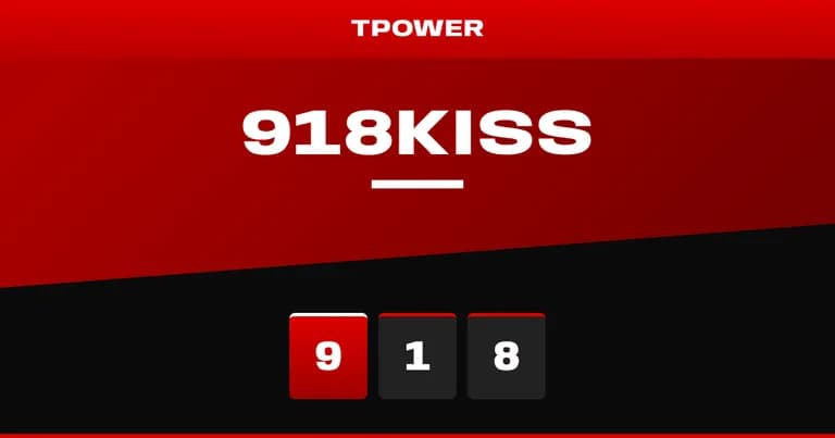 Kulit tipografi merah dan hitam bertulis Cara Main 918KISS untuk Pemula: Sesi Pertama, Jadual Bayaran dan Ciri Permainan